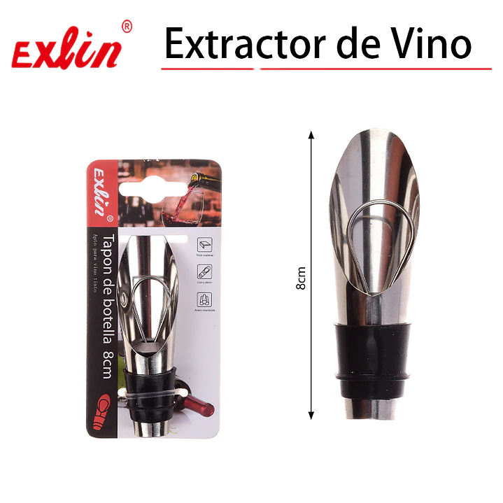 Sacacorchos Extractor de Vino a Presión de Aire - 8cm 1