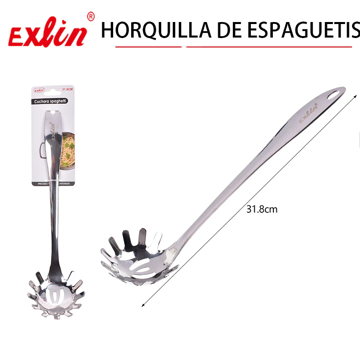 Cuchara Servidor de Espagueti y Pastas de 31.8 cm – Acero Inoxidable 1