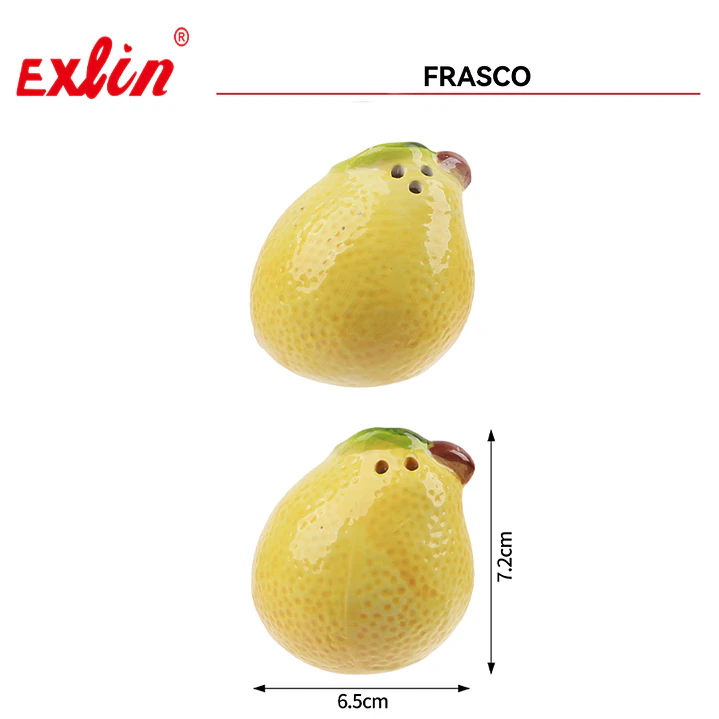 Frasco Portamondadientes Diseño de Limón 1