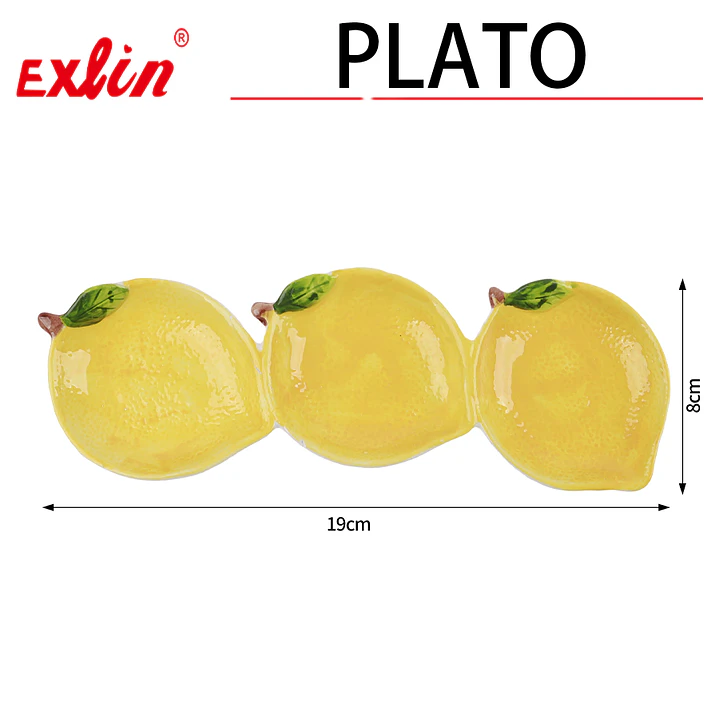 Plato de Cerámica Diseño de Limón 1
