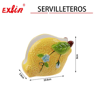 Servilletero de Mesa con Diseño de Limón