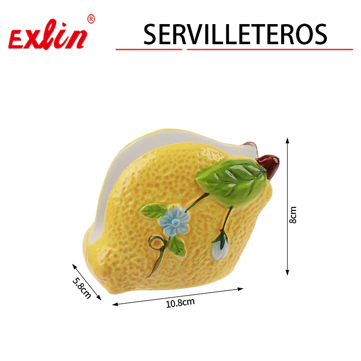 Servilletero de Mesa con Diseño de Limón 1