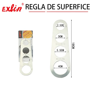 Medidor de Espagueti de Acero Inoxidable - 18 cm