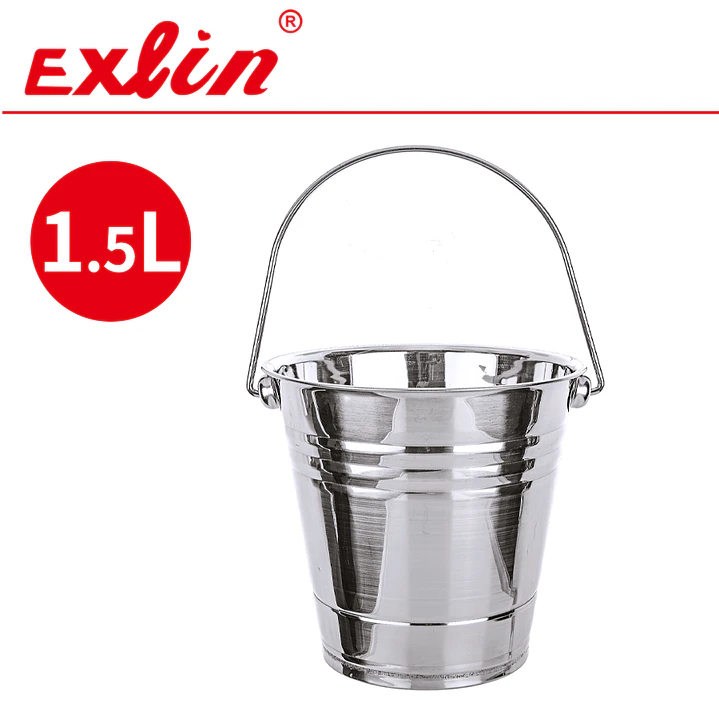 Balde de Acero Inoxidable Multiuso con Asa – 1.5 Litros 1