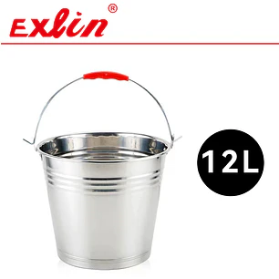 Balde de Acero Inoxidable Industrial con Mango Ergonómico – 12 Litros