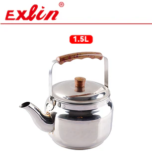 Tetera de Acero Inoxidable con Mango Texturizado – 1.5 Litros