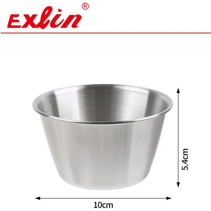 Pocillo Salsero de Acero Inoxidable Grande 10x5.4 cm - 200ml 1