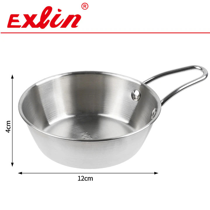 Pocillo Salsero de Acero Inoxidable con Mango XL – 12 x 4 cm 1