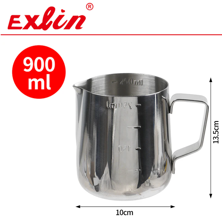 Jarra Barista para Espumar Leche de Acero Inoxidable XL – 900 ml 1