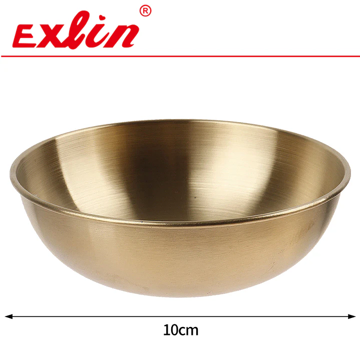 Bowl de Acero Inoxidable Dorado - 10 cm 1