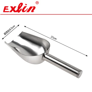 Pala para Hielo y Alimentos a Granel de Acero Inoxidable – 21 x 8.5 cm