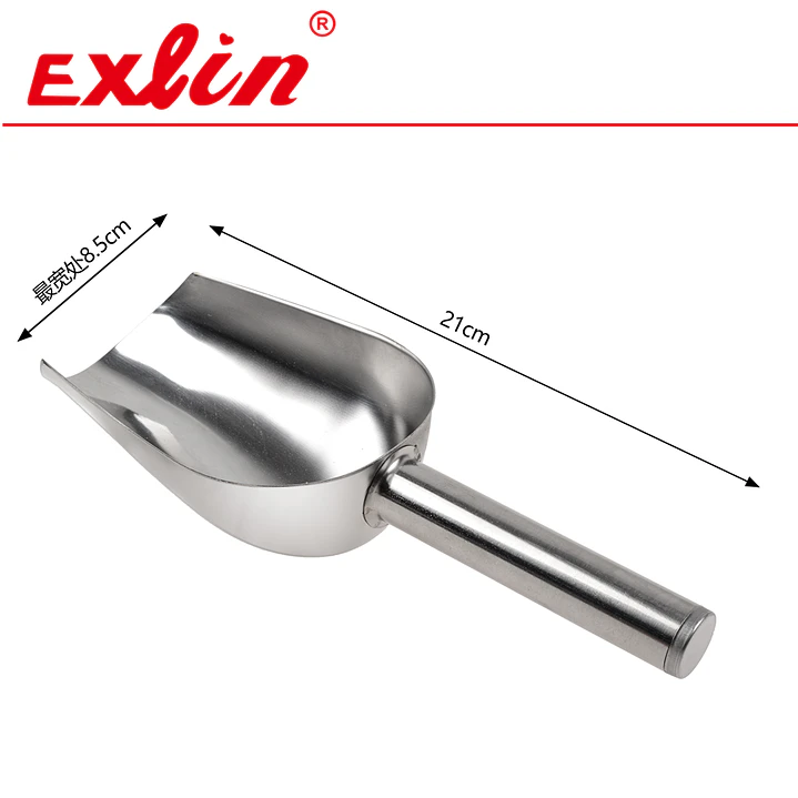 Pala para Hielo y Alimentos a Granel de Acero Inoxidable – 21 x 8.5 cm 1