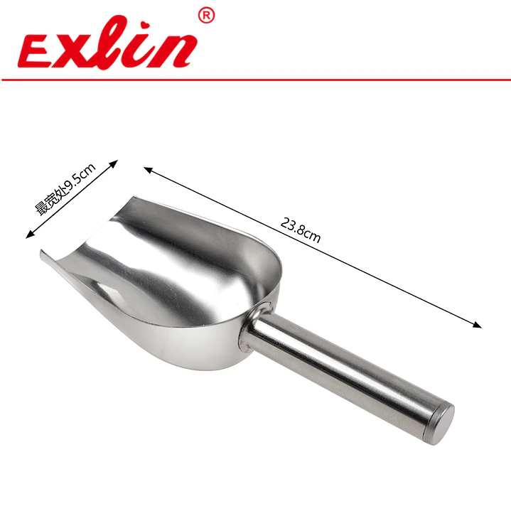 Pala para Hielo y Alimentos a Granel de Acero Inoxidable Grande – 23.8 x 9.5 cm 1