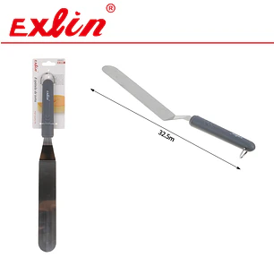 Espátula Acodada Larga de Repostería de Acero Inoxidable – 32.5 cm