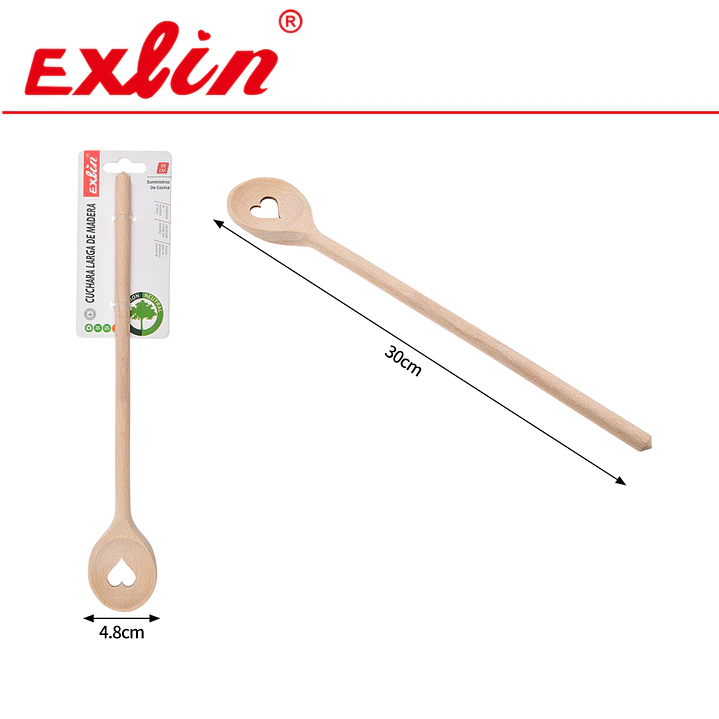 Pala de Madera para Cocina con Corazon- 30 cm 1