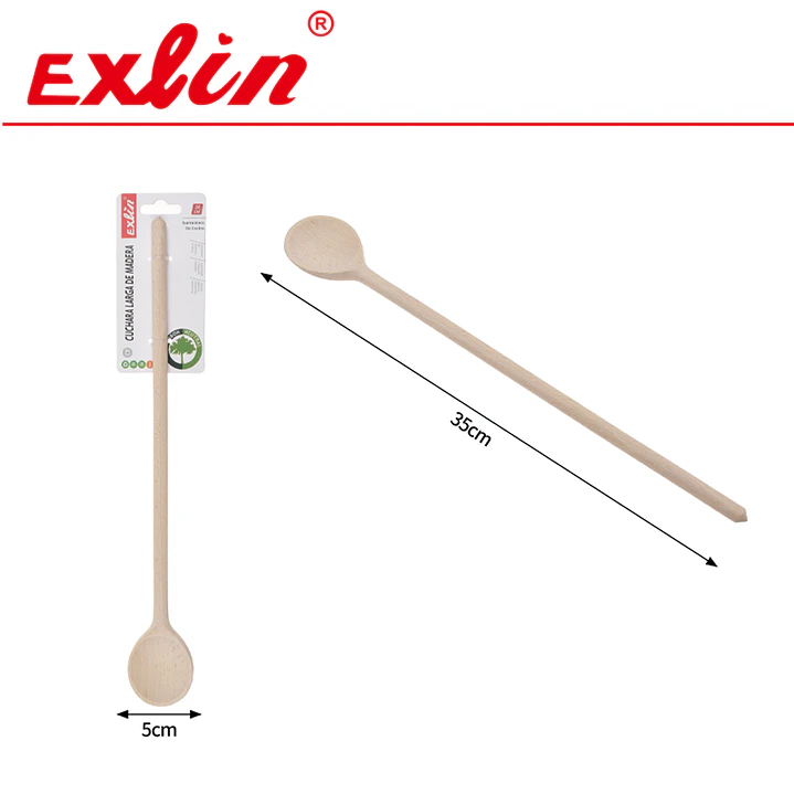 Cuchara Pala de Madera Larga - 35 cm 1