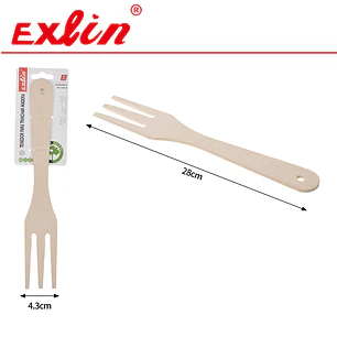 Tenedor para Trinchar de Madera - 28 cm