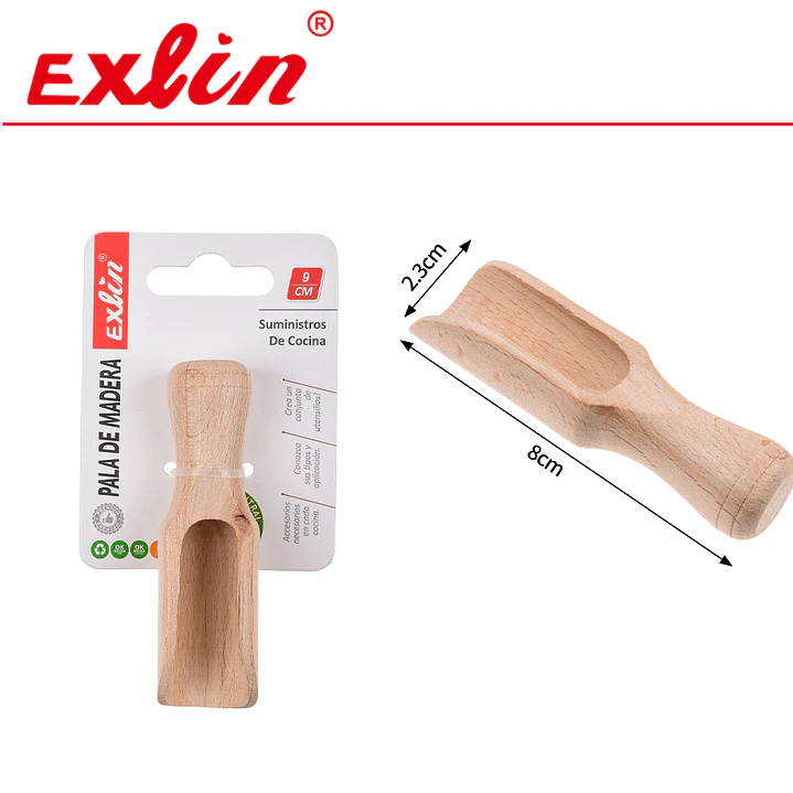 Mini Pala de Madera Dosificadora - 8 cm 1
