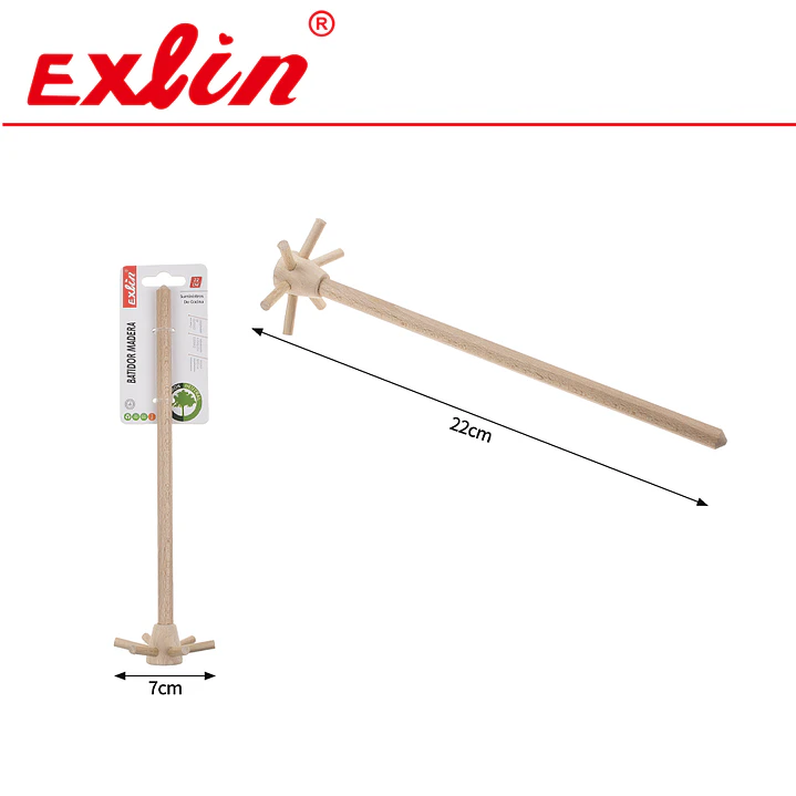 Molinillo Batidor de Madera - 22 cm  1