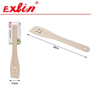 Espátula de Madera con Diseño Carita Feliz 30 - cm