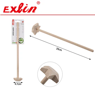 Batidor de Madera Manual - 29 cm