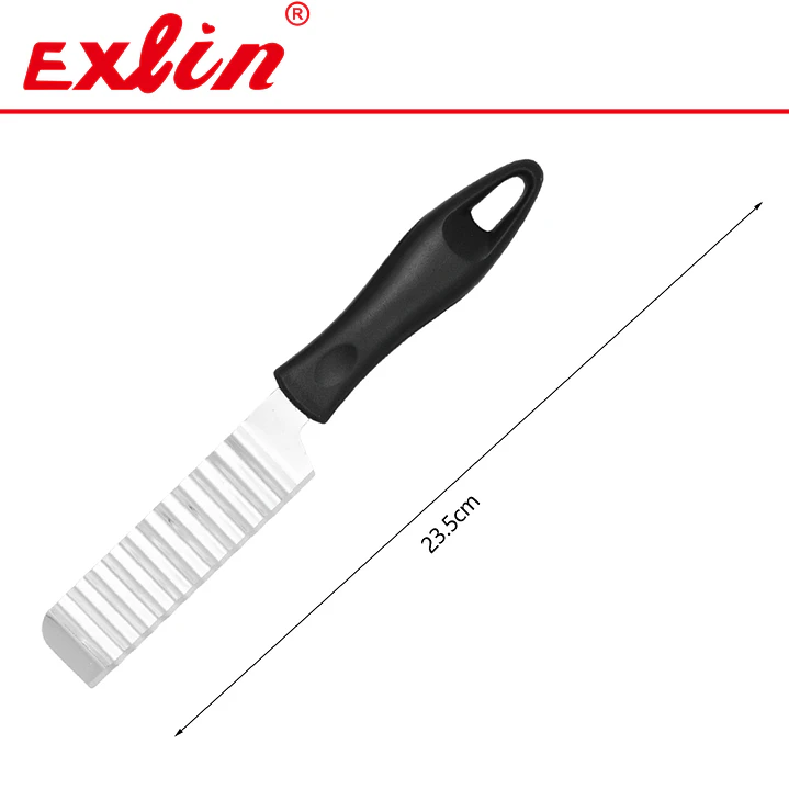 Cortador Rizado de Verduras en Acero Inoxidable - 23.5 cm  1