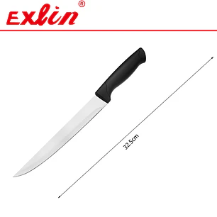 Cuchillo para Carne y Fileteador Acero Inoxidable - 32.5cm