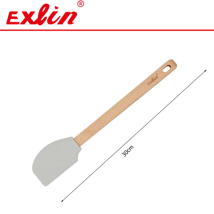 Pala Angular de Silicona y Repostería con Mango de Madera - 32cm 1