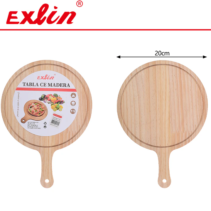 Tabla para Pizza de Madera Mediana - 20cm 1