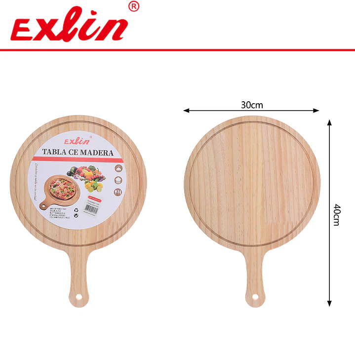 Tabla para Pizza de Madera Familiar - 30cm  1