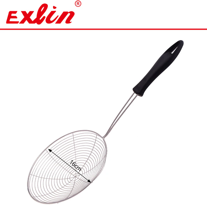 Colador Espumadera Tipo Araña de Acero Inoxidable - 16cm  1