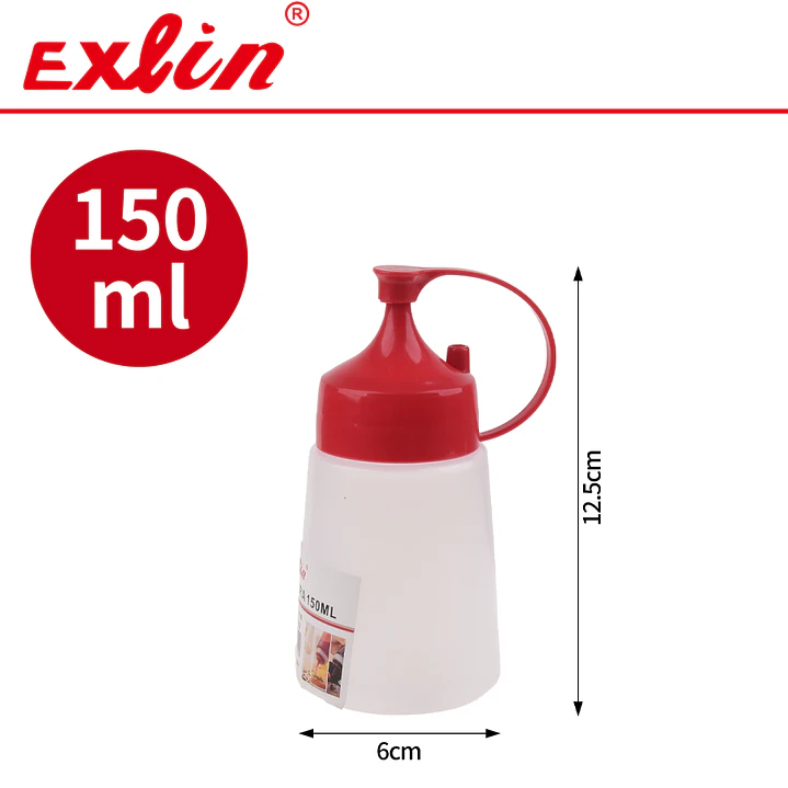 Botella Salsera de Plástico Flexible - 150ml 1