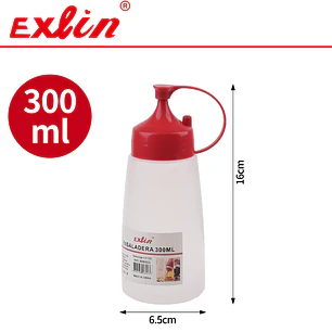 Botella Salsera de Plástico Flexible - 300ml