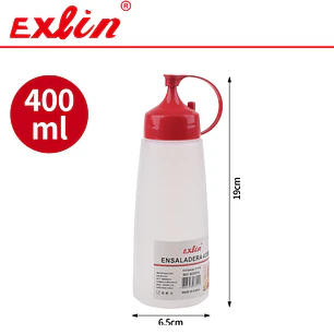 Botella Salsera de Plástico Flexible - 400ml
