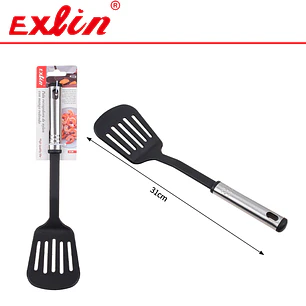 Pala Recogedora de Nylon con Mango de Acero Inoxidable - 31cm