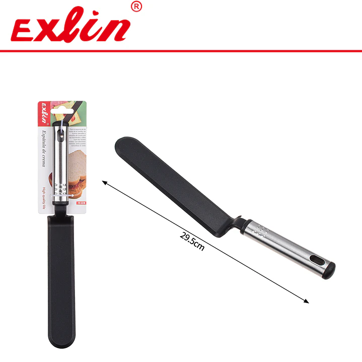 Espátula de Crema Nylon con Mango de Acero Inoxidable - 29.5cm  1