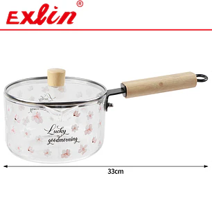 Olla de Vidrio Borosilicato Transparente 1.5L