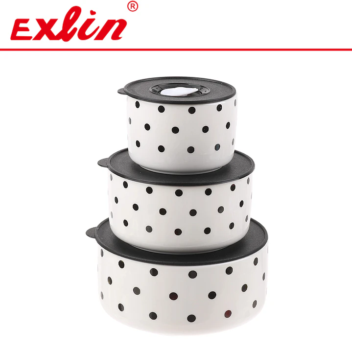 Set de Bowls de Plastico Herméticos x3 con Tapas Plásticas  1