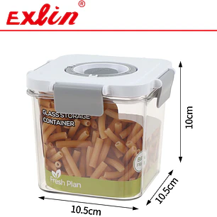 Contenedor Hermético Cuadrado 600ml Libre de BPA Fresh Plan