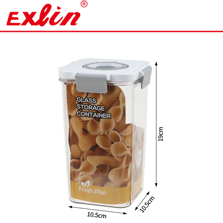 Contenedor Hermético Cuadrado 1500ml Libre de BPA Fresh Plan 1