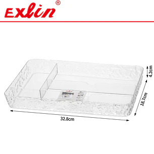 Organizador Rectangular de Maquillaje y Baño 19.5cm