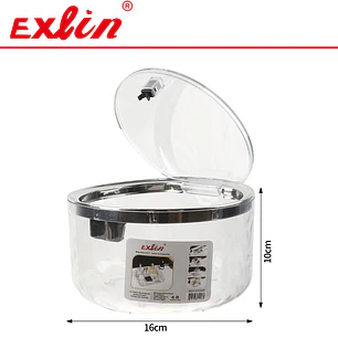Caja Organizadora de Algodones y Cosméticos con Tapa 16cm