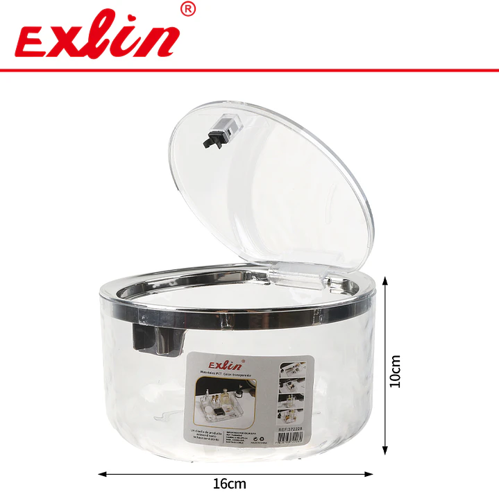 Caja Organizadora de Algodones y Cosméticos con Tapa 16cm 1