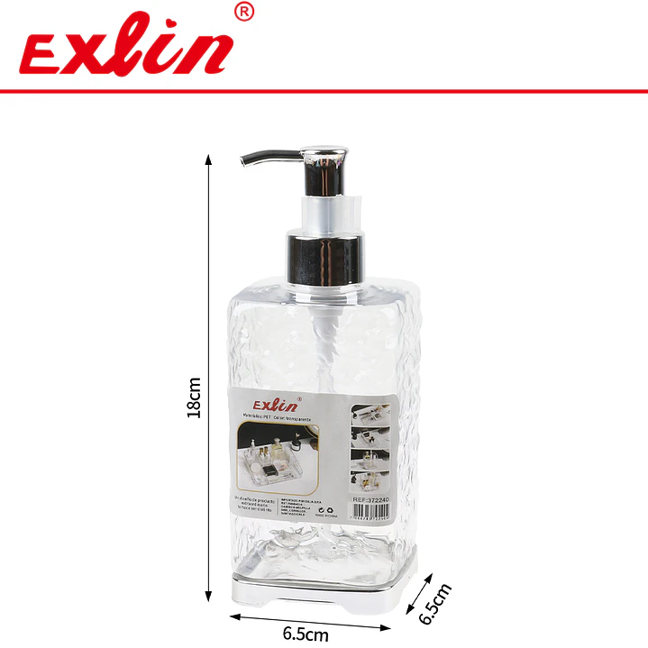 Dispensador de Jabón Líquido Acrílico 18cm  1