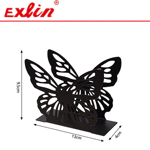 Servilletero de Mesa Metálico Negro Mariposa 13cm – Exlin