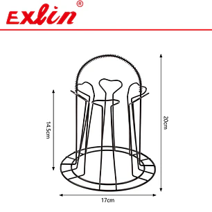 Porta Vasos y Escurridor Metálico para 6 Tazas – Exlin