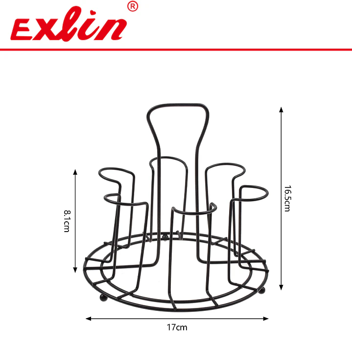 Porta Vasos y Escurridor de Tazas Metálico Redondo – Exlin 1