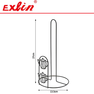 Porta Nova de Cocina Metálico Negro 27cm - Exlin