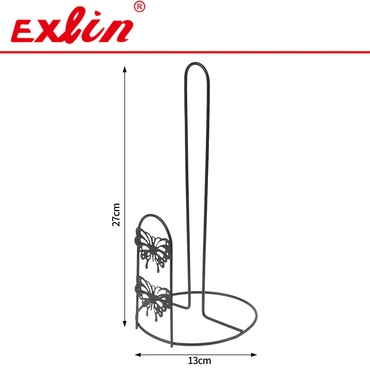 Porta Nova de Cocina Metálico Negro Mariposa 27cm - Exlin 1