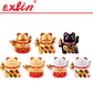 Gato de la Fortuna Maneki Neko Dorado Grande - Exlin - Miniatura 2